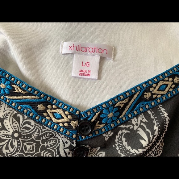 Xhilaration Ruffle Spaghetti Strap Mini Dress, L/G - Picture 5 of 5